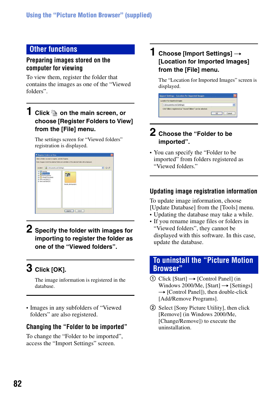 Sony DSC-T10 User Manual | Page 82 / 116