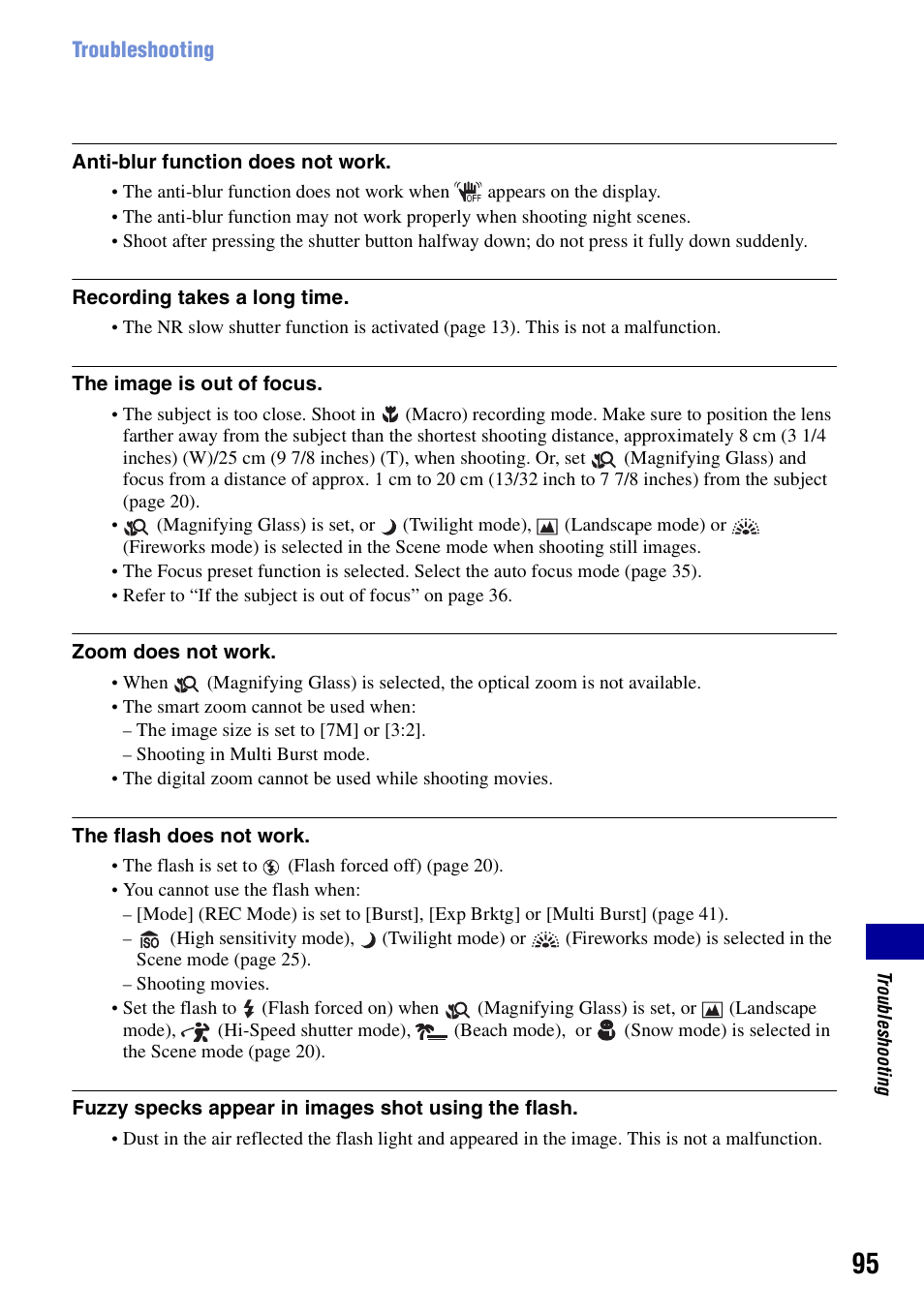 Sony DSC-T10 User Manual | Page 95 / 116