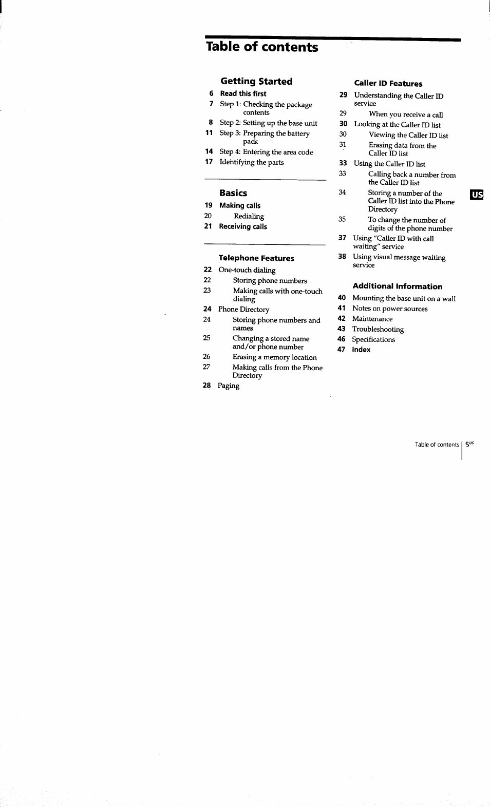 Sony SPP-S9101 User Manual | Page 5 / 94