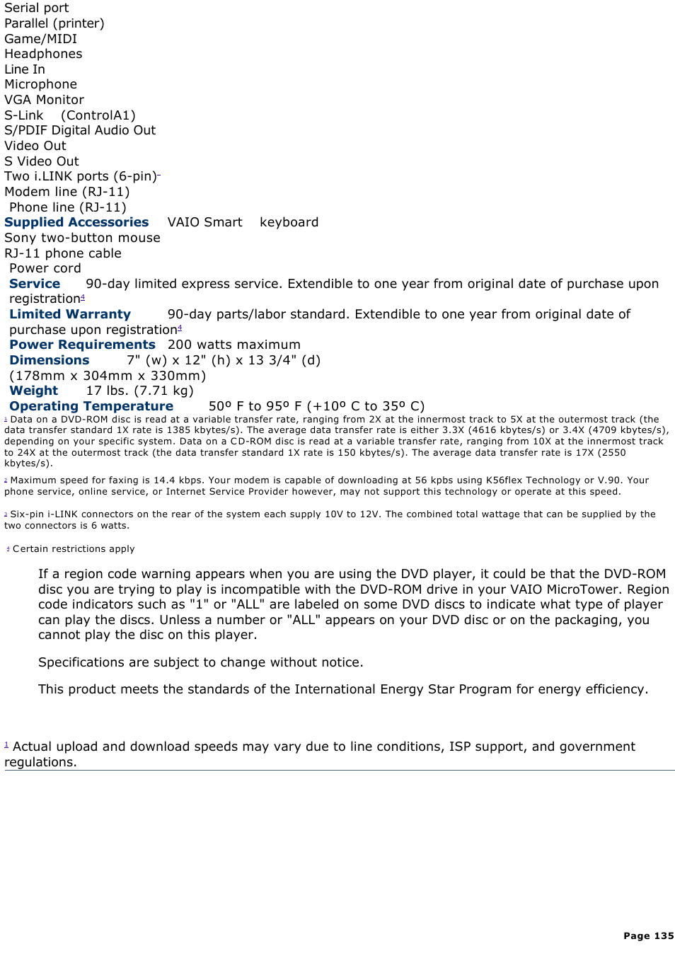 Sony PCV-E308DS User Manual | Page 135 / 1141