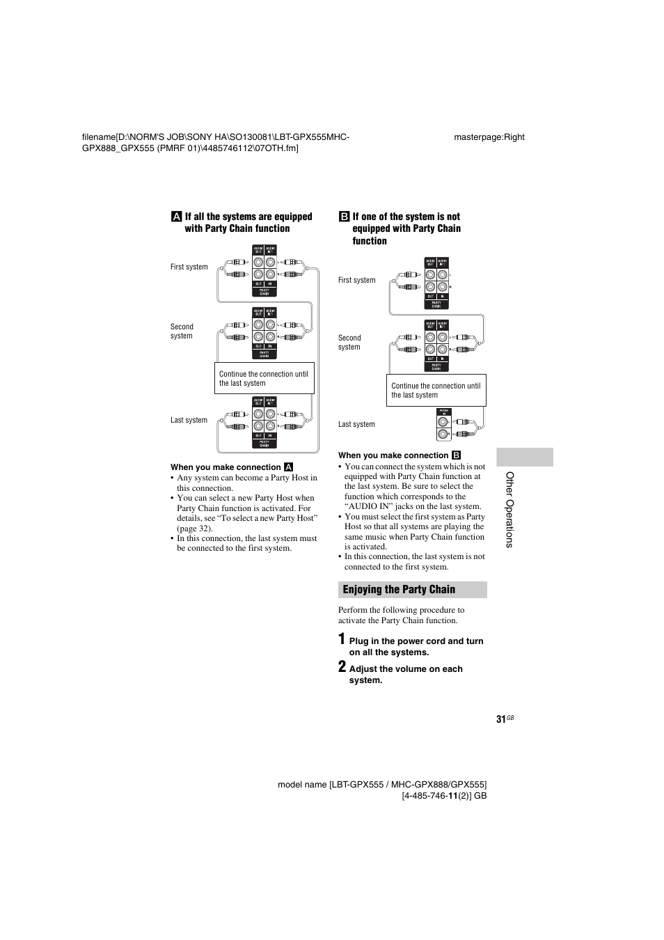 Sony LBT-GPX555 User Manual | Page 31 / 48