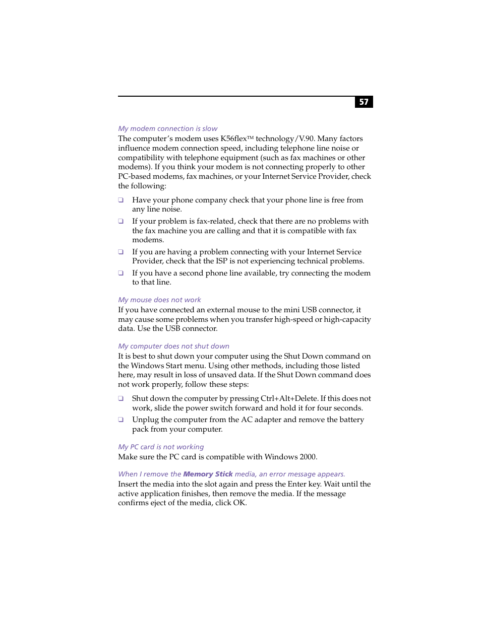 Sony PCG-Z505HSK User Manual | Page 67 / 78