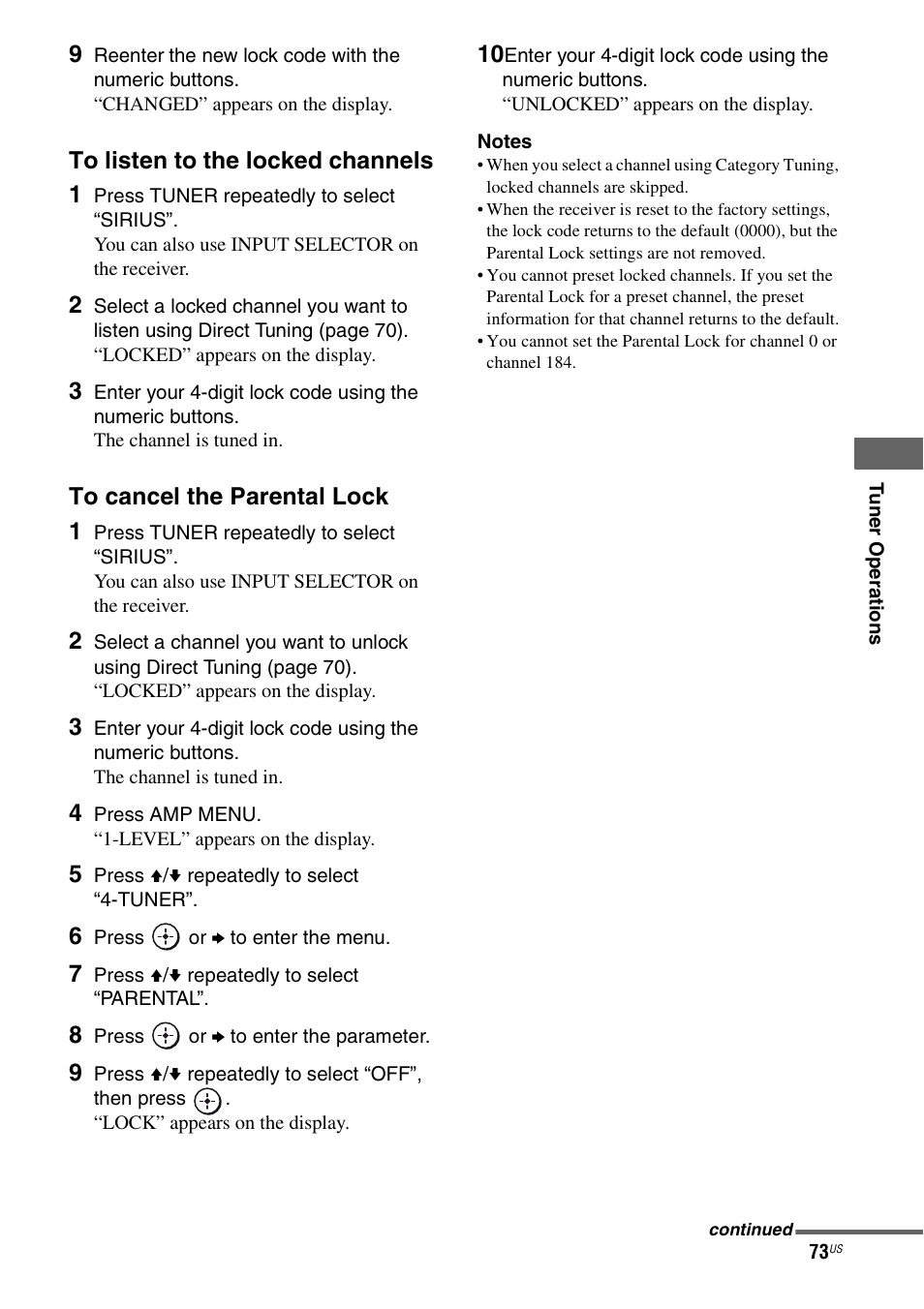 Sony STR-DH700 User Manual | Page 73 / 108
