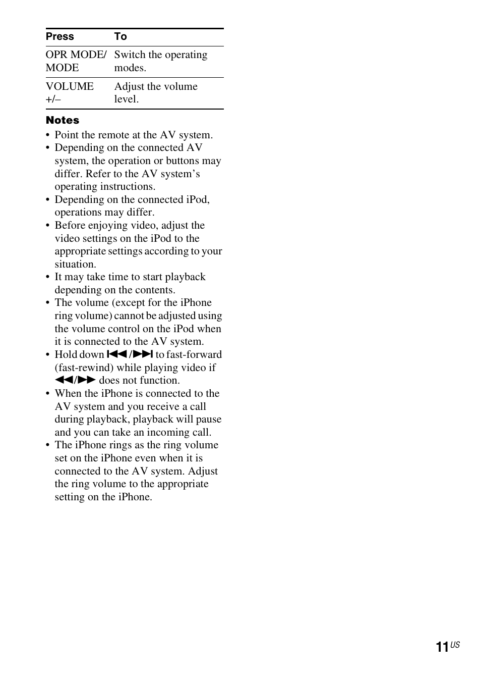 Sony TDM-iP50 User Manual | Page 11 / 60