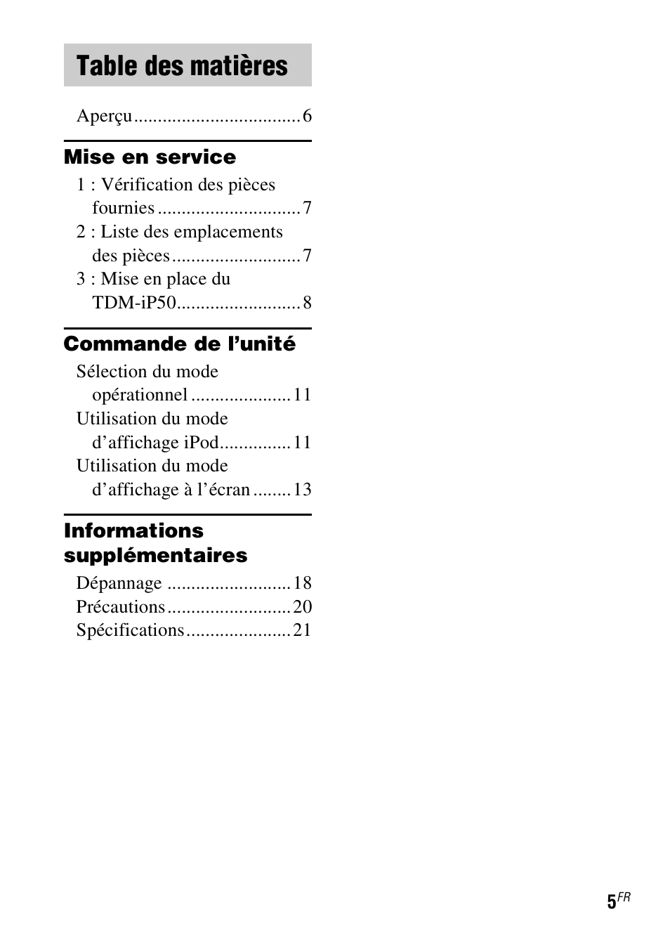 Sony TDM-iP50 User Manual | Page 23 / 60