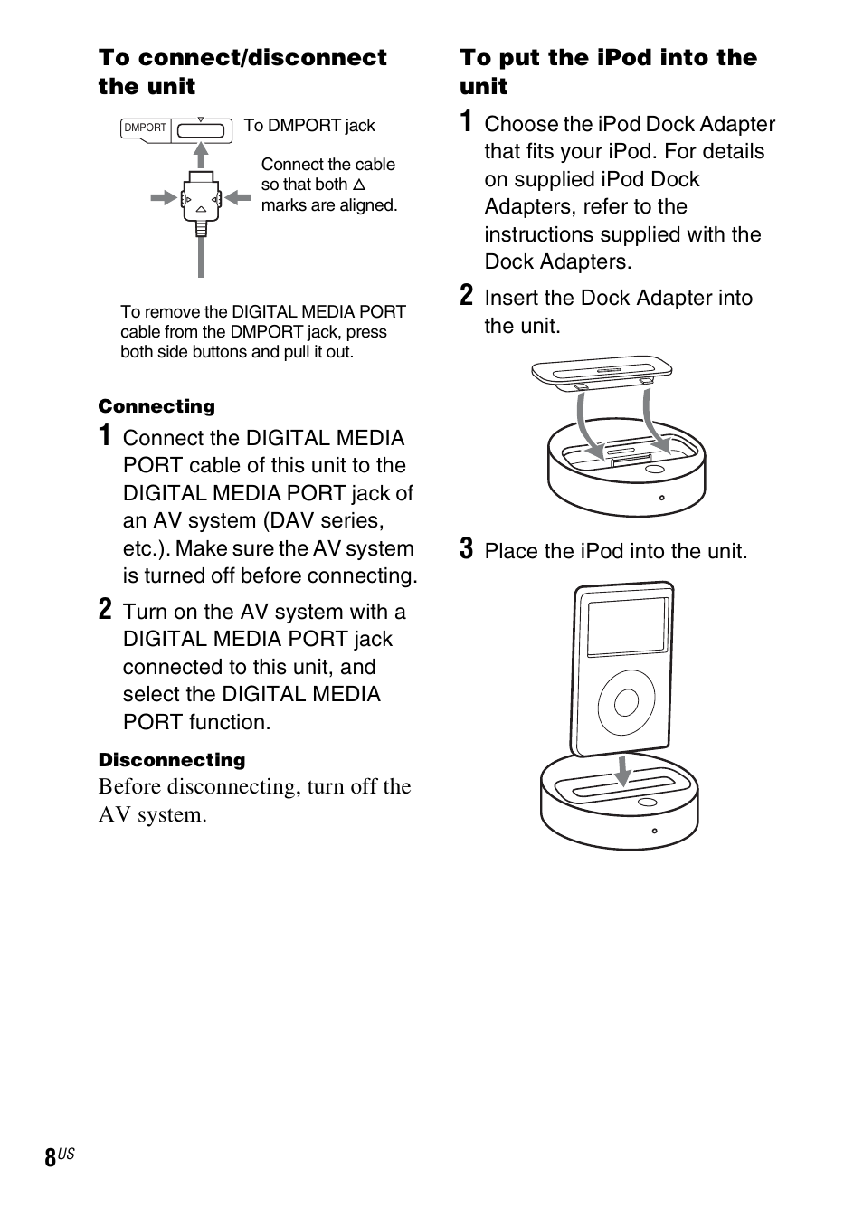 Sony TDM-iP50 User Manual | Page 8 / 60