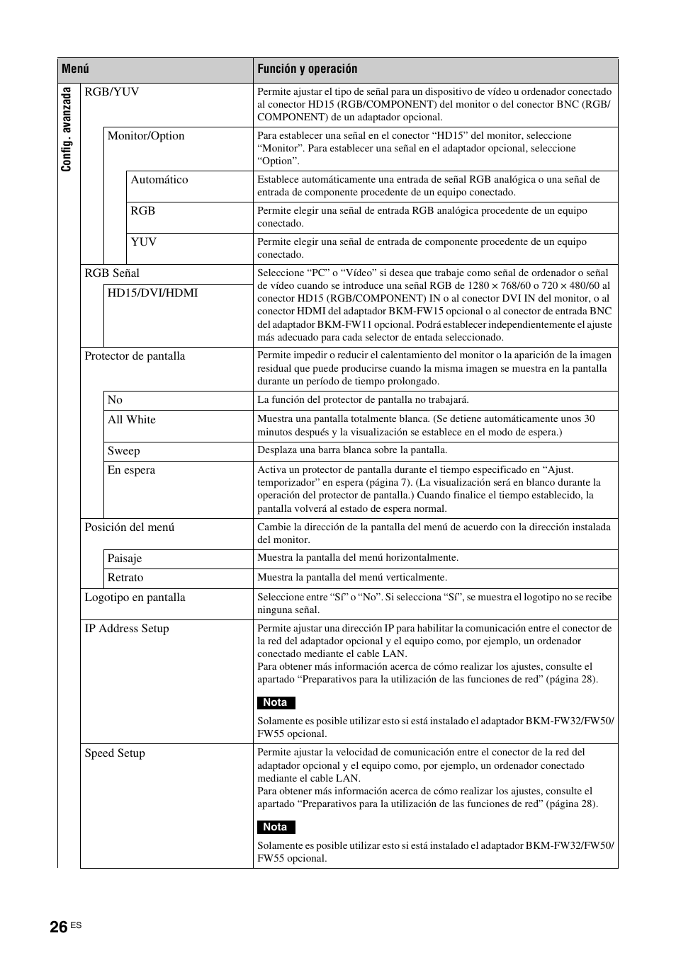 Sony FWD-S42E1 User Manual | Page 176 / 255