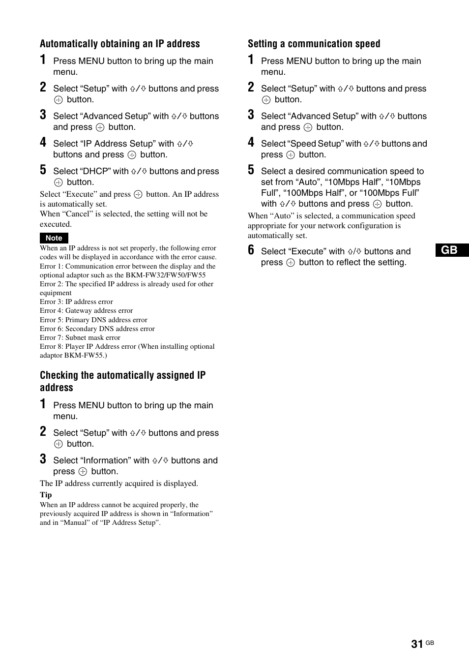 Sony FWD-S42E1 User Manual | Page 71 / 255