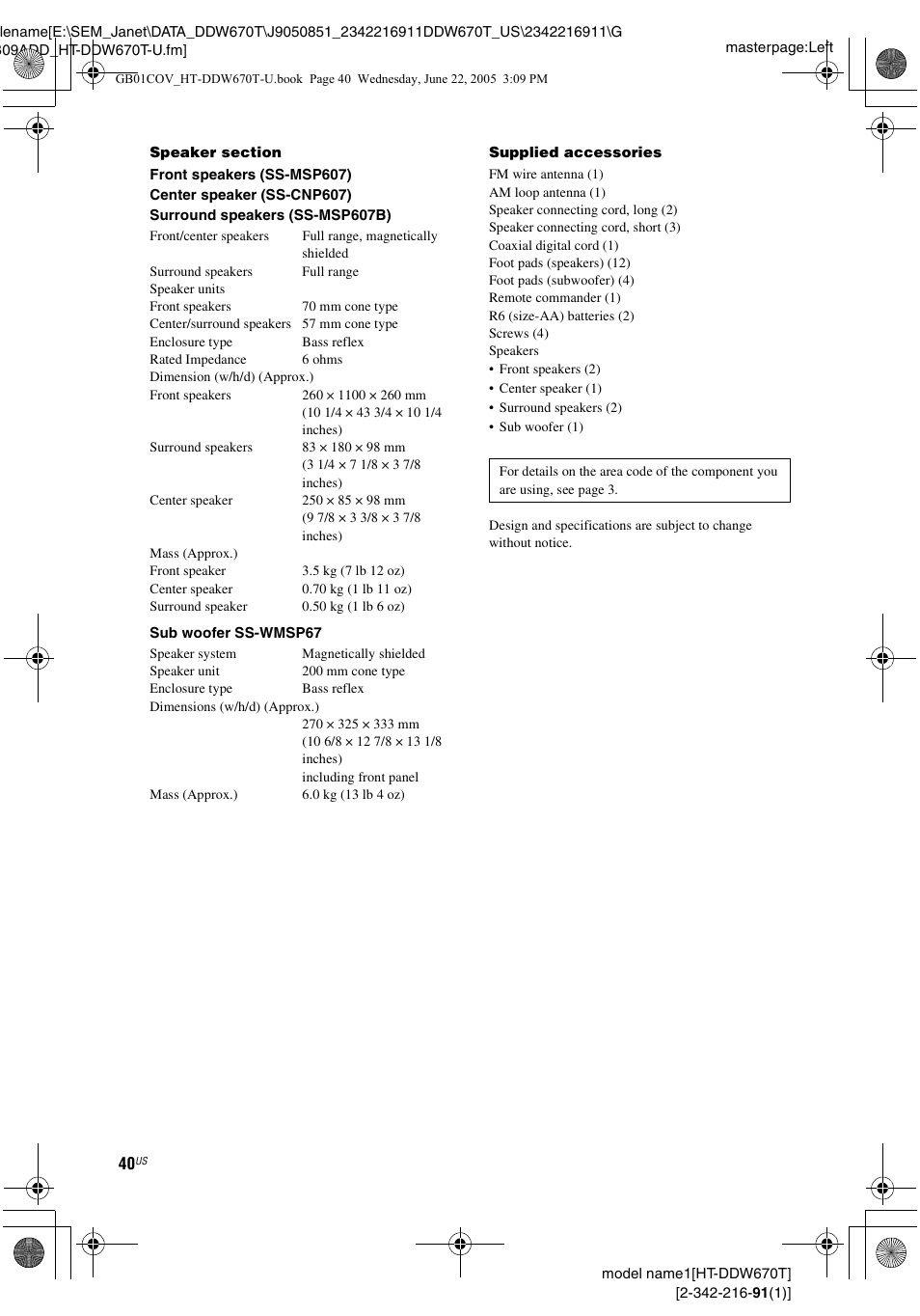 Sony HT-DDW670T User Manual | Page 40 / 44