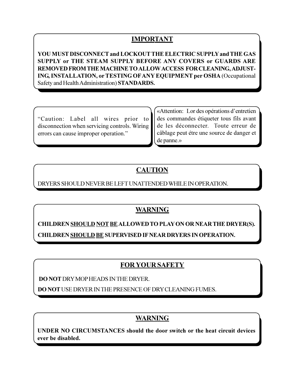 American Dryer Corp. ML-78 User Manual | Page 3 / 53