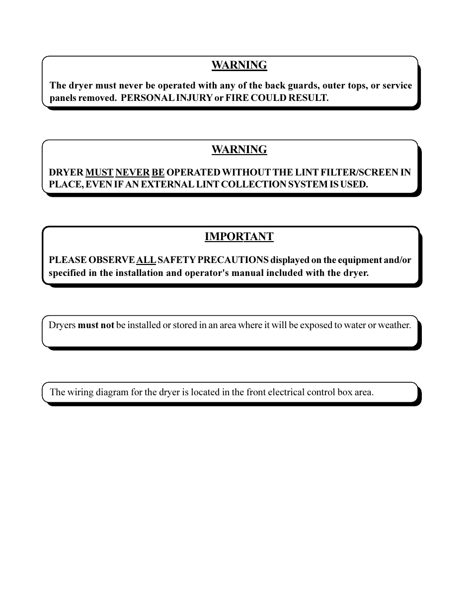 American Dryer Corp. ML-78 User Manual | Page 4 / 53