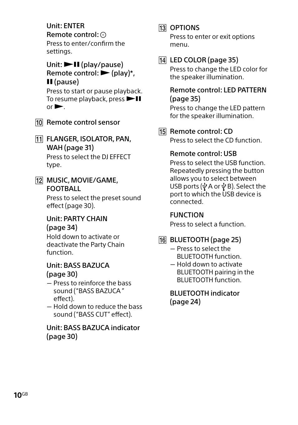 Sony MHC-V5 User Manual | Page 10 / 52