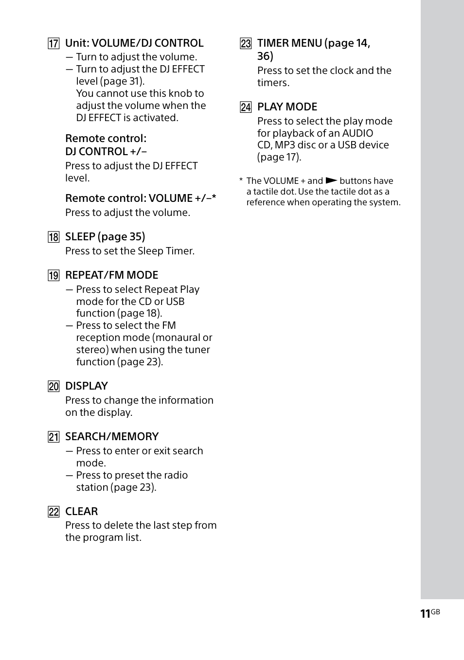 Sony MHC-V5 User Manual | Page 11 / 52