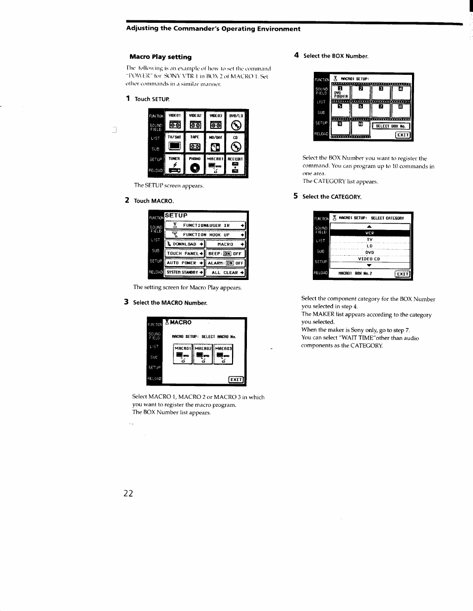 Sony RM-TP502 User Manual | Page 22 / 27