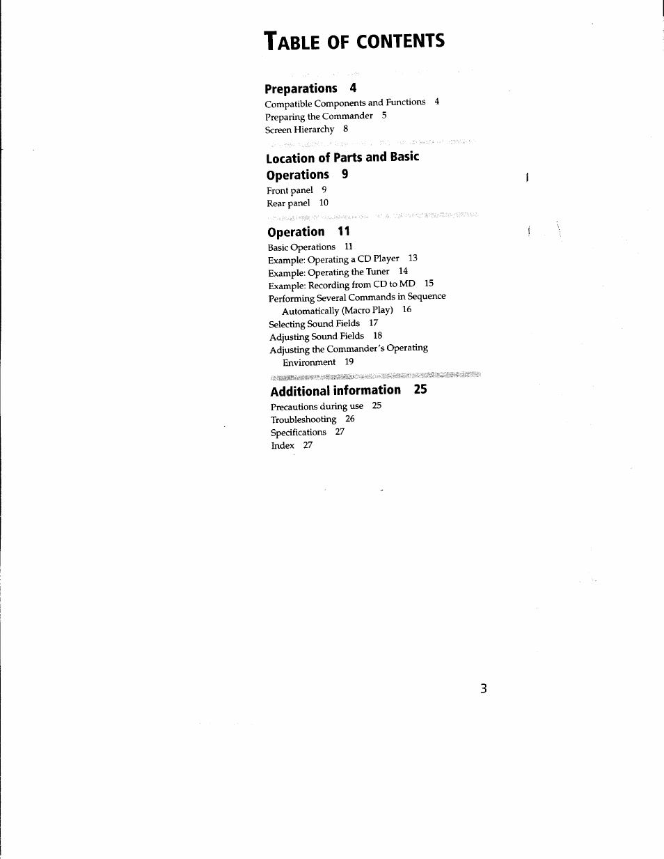 Sony RM-TP502 User Manual | Page 3 / 27
