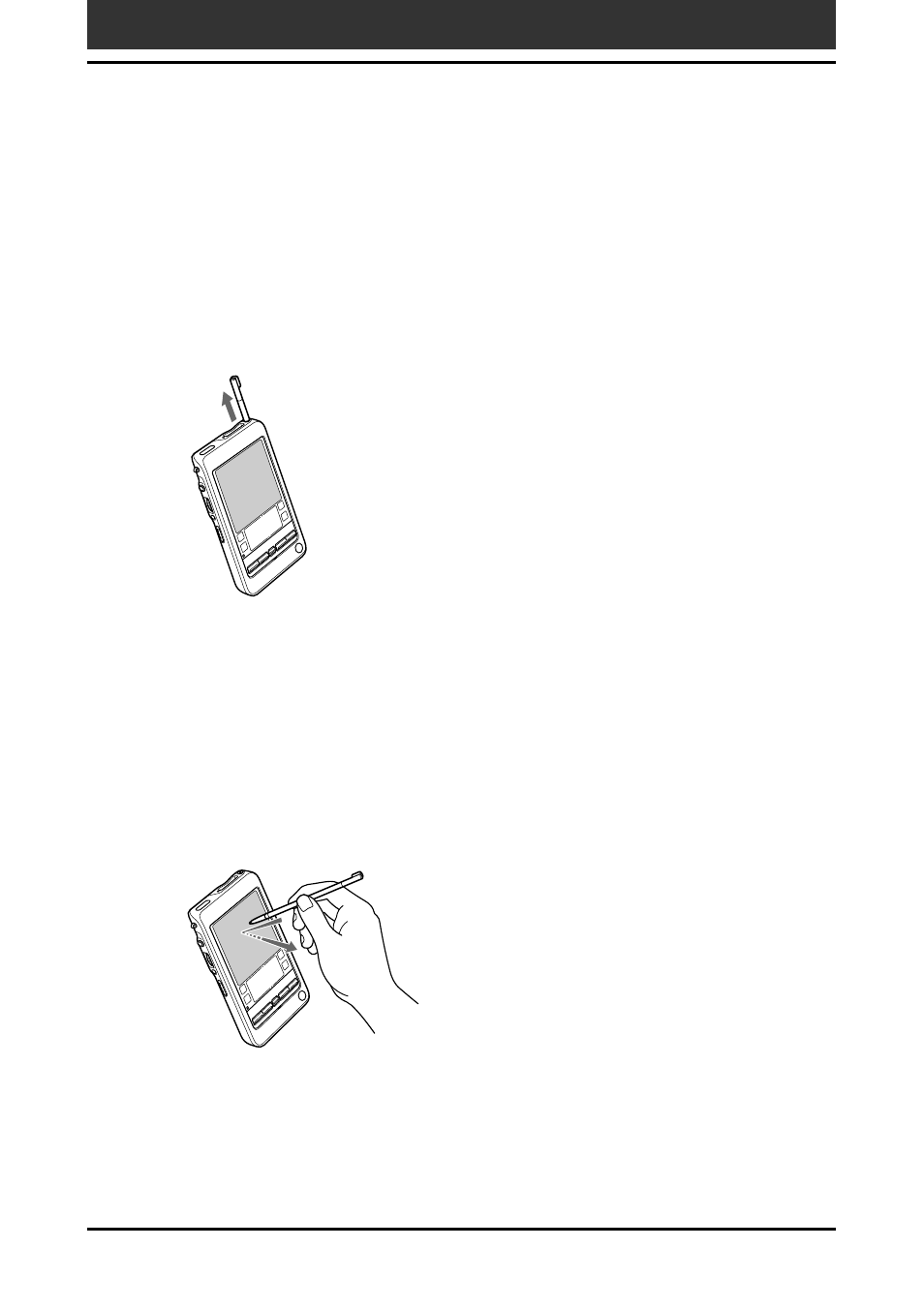 Using the stylus | Sony PEG-T665C User Manual | Page 8 / 218