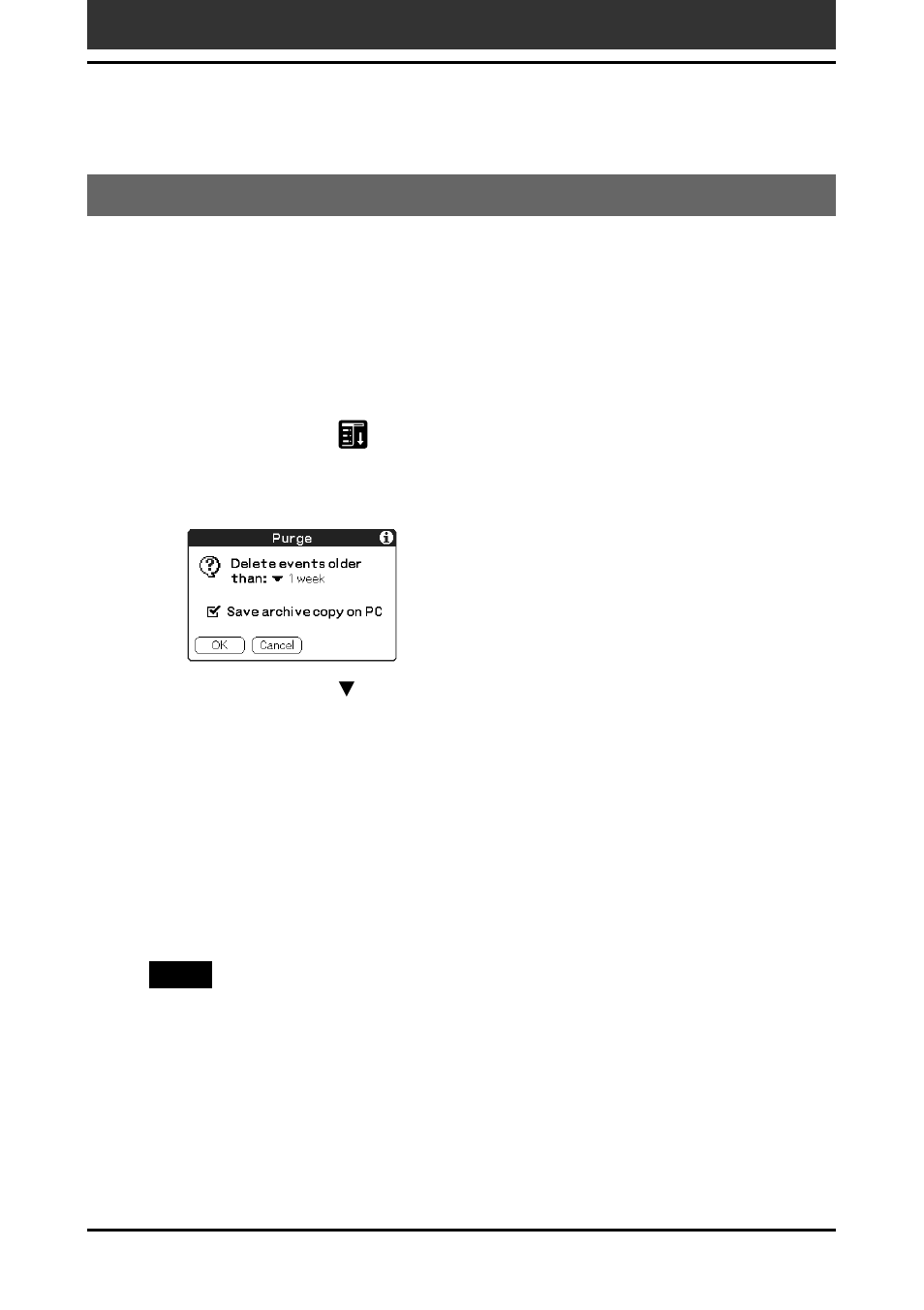 Purging records | Sony PEG-T665C User Manual | Page 97 / 218