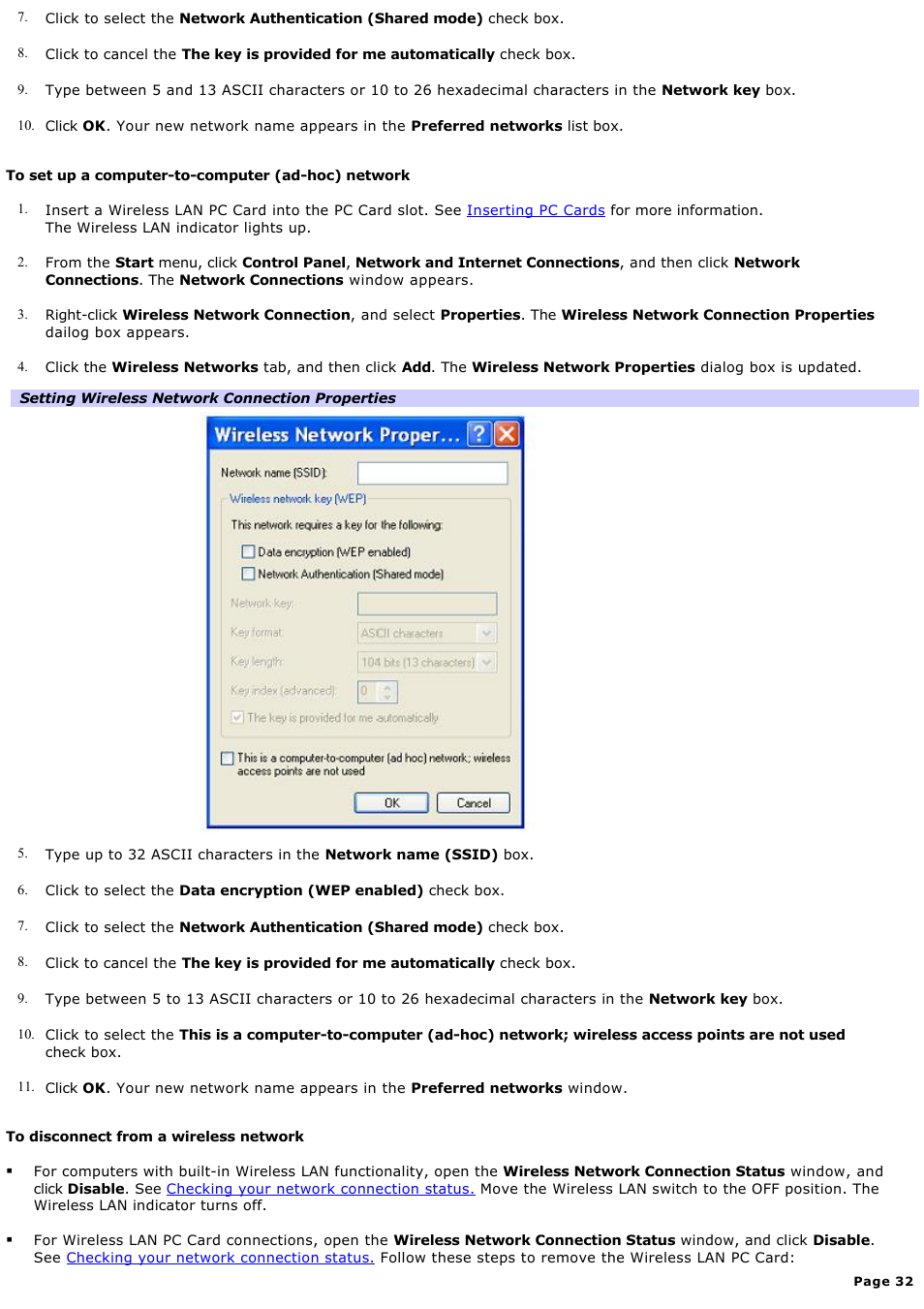 Sony PCG-FXA63 User Manual | Page 32 / 162