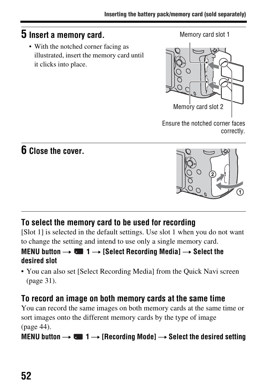 Sony SLT-A99V User Manual | Page 52 / 100