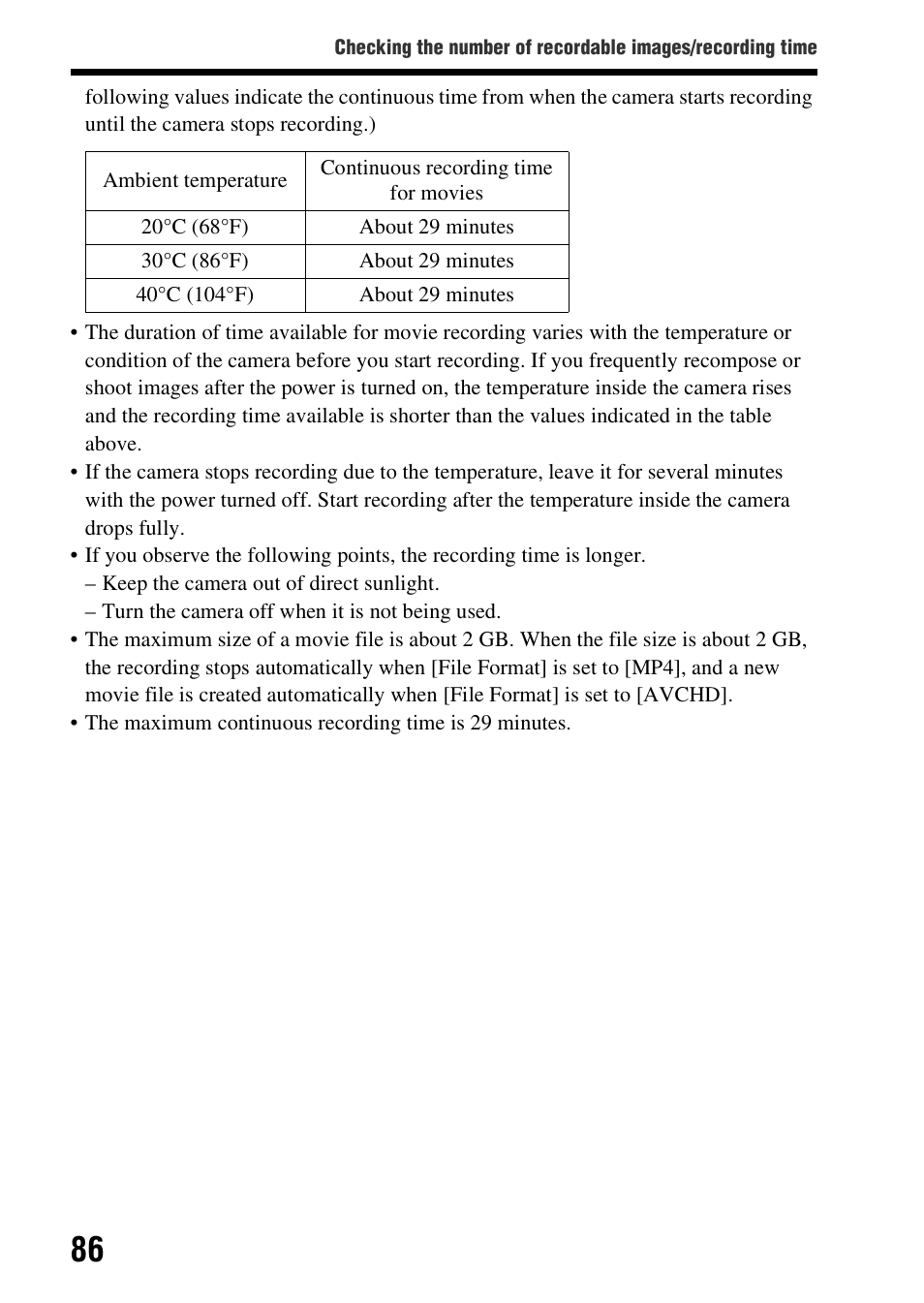 Sony SLT-A99V User Manual | Page 86 / 100