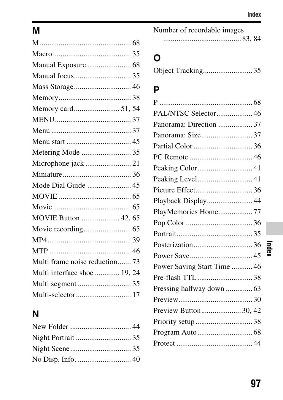 Sony SLT-A99V User Manual | Page 97 / 100