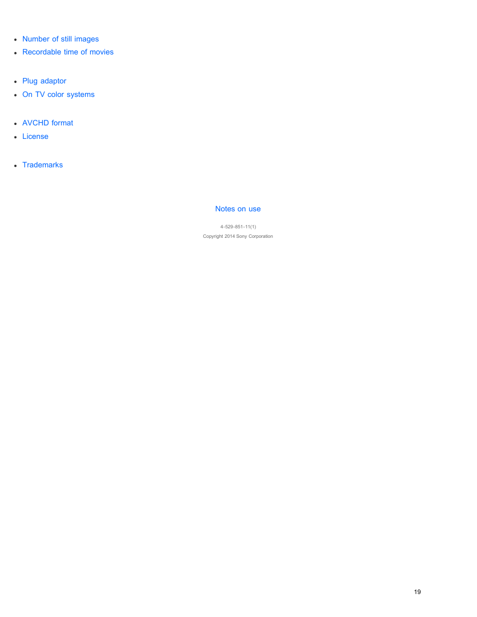 Sony DSC-WX350 User Manual | Page 23 / 319