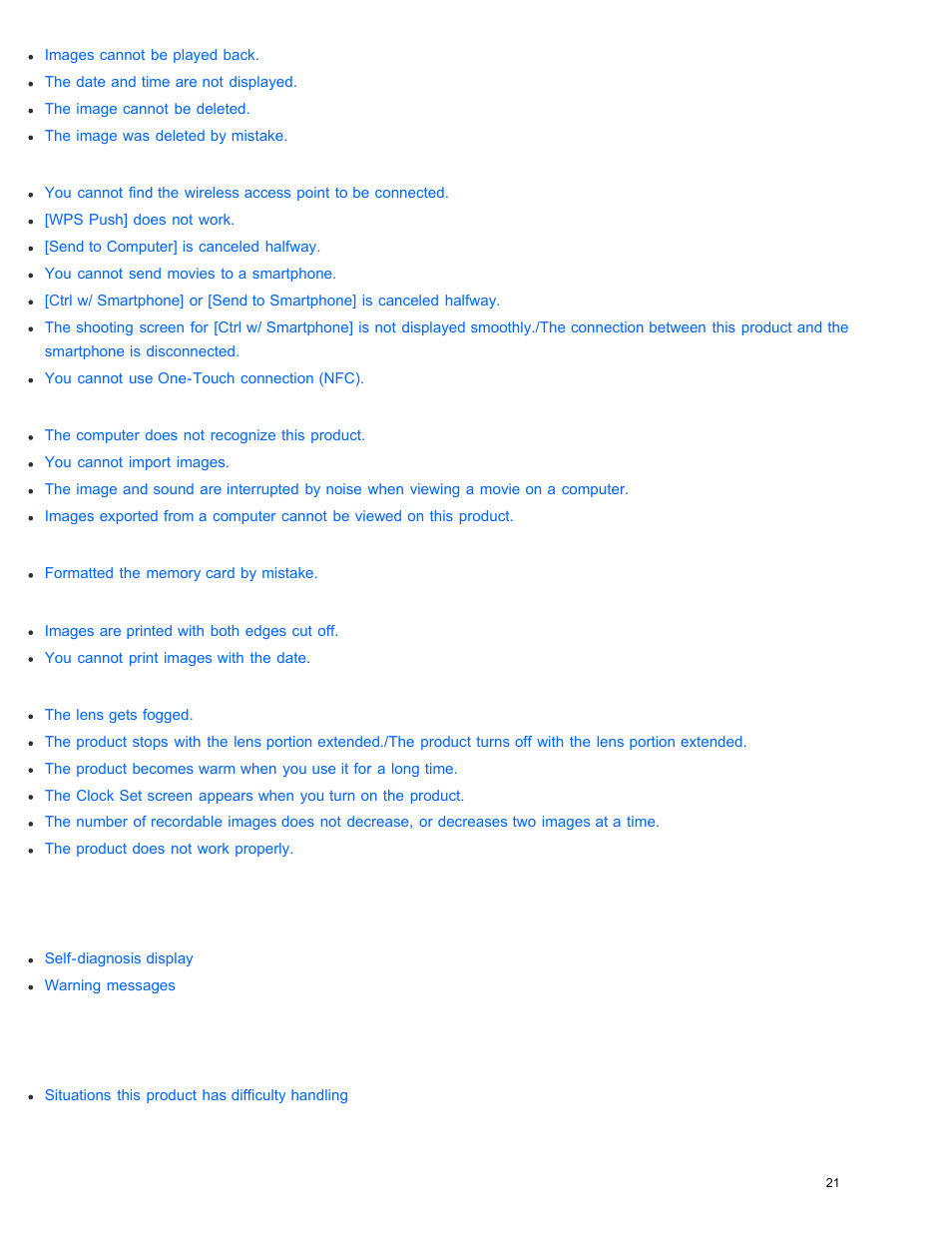 Sony DSC-WX350 User Manual | Page 25 / 319