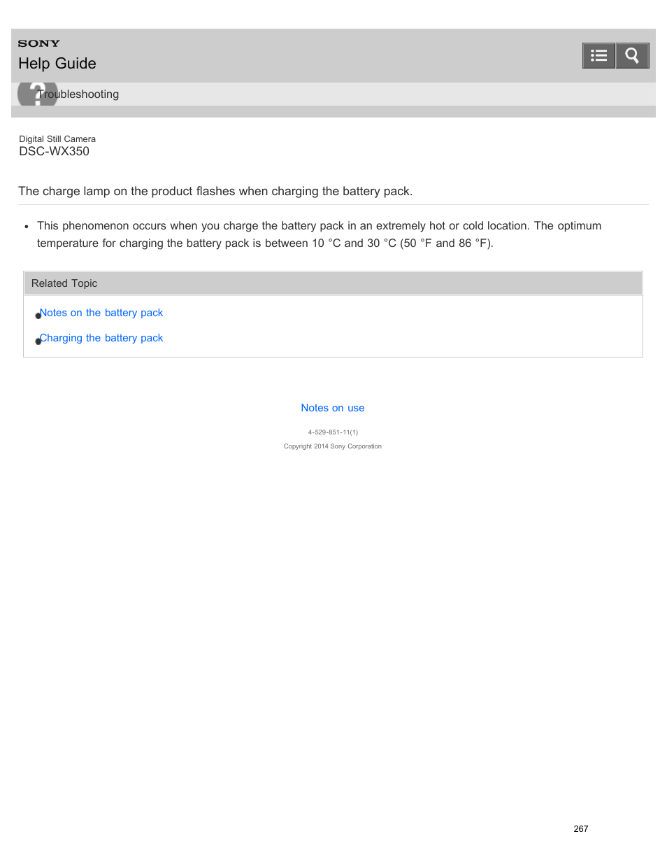 Help guide | Sony DSC-WX350 User Manual | Page 271 / 319