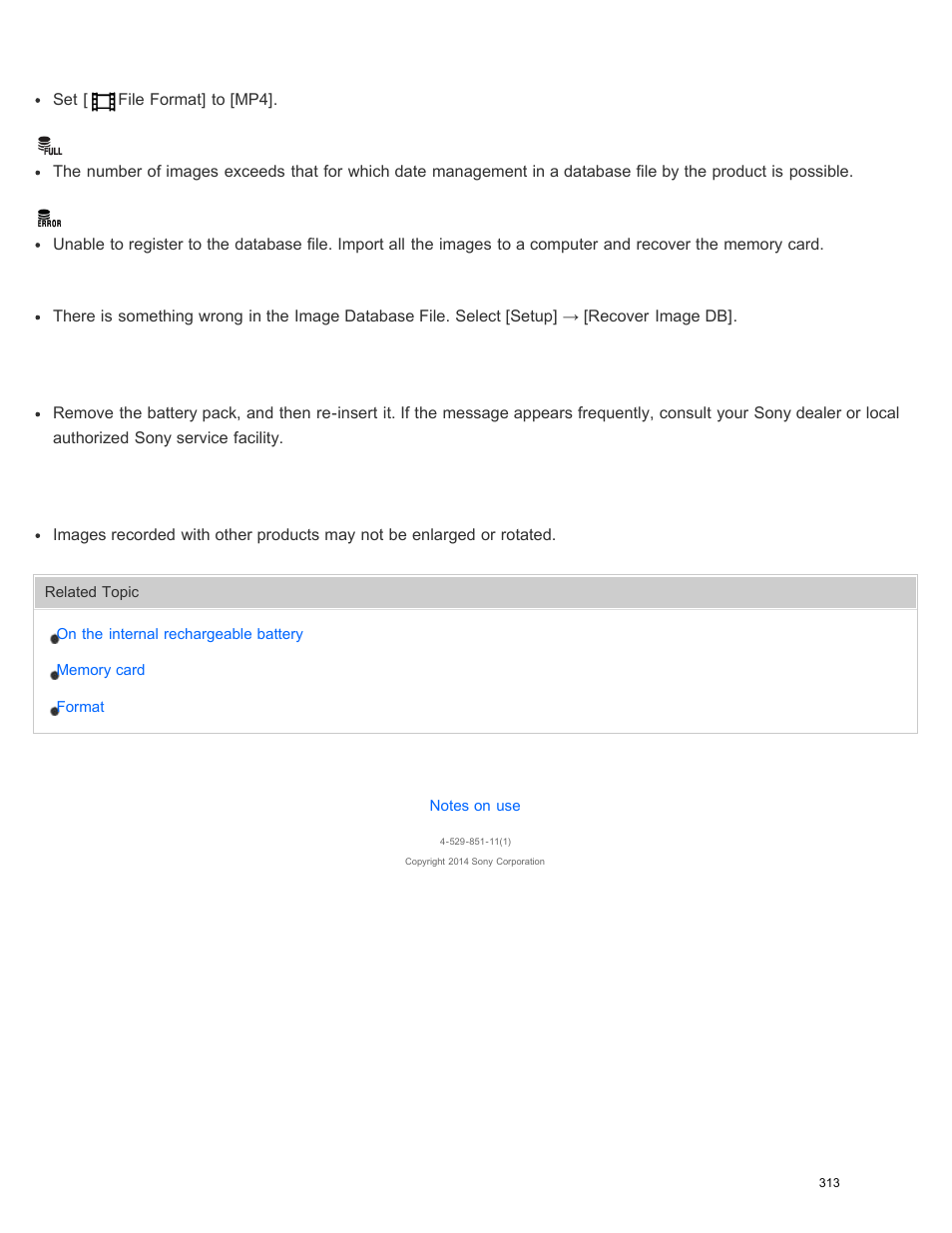 Sony DSC-WX350 User Manual | Page 317 / 319