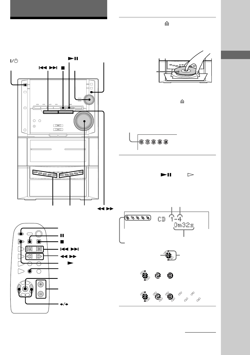 Basic operations, Playing a cd | Sony MHC-ZX10 User Manual | Page 11 / 60