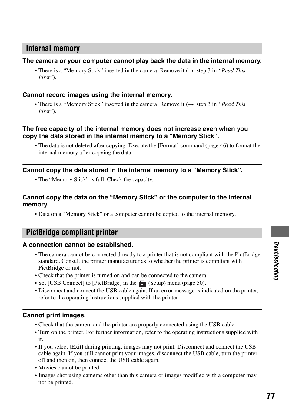 Sony DSC-S40 User Manual | Page 77 / 91