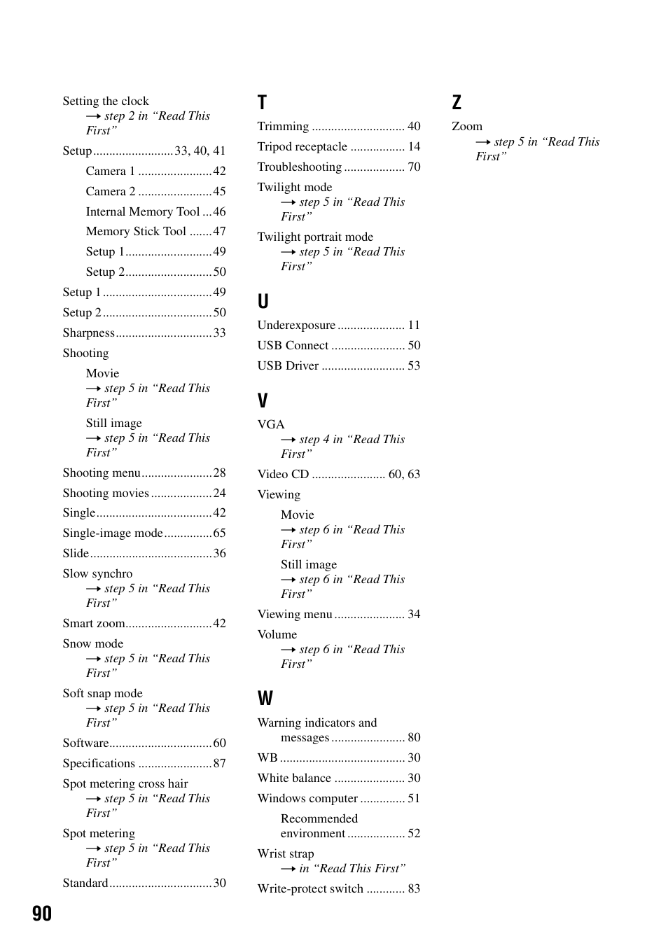 Sony DSC-S40 User Manual | Page 90 / 91