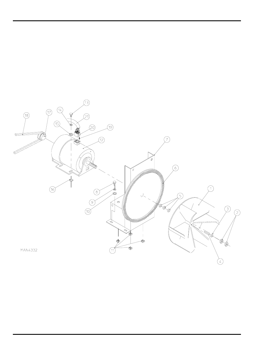 Totally enclosed, fan-cooled motor mount assembly | American Dryer Corp. AD-235 User Manual | Page 18 / 30