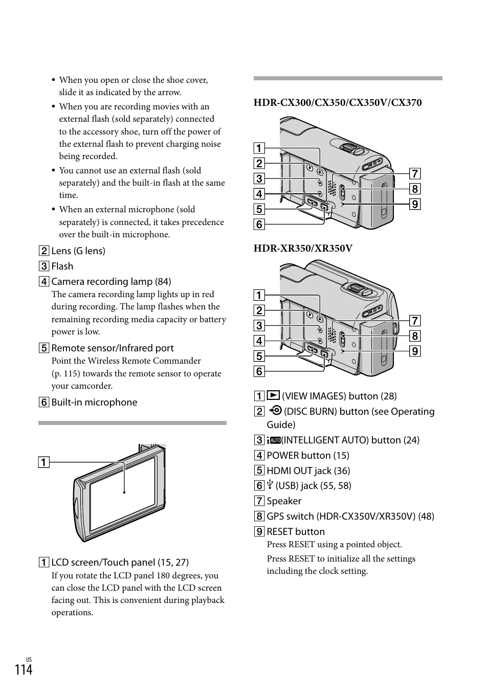 114) using a poin, 114) u | Sony HDR-CX300 User Manual | Page 114 / 119