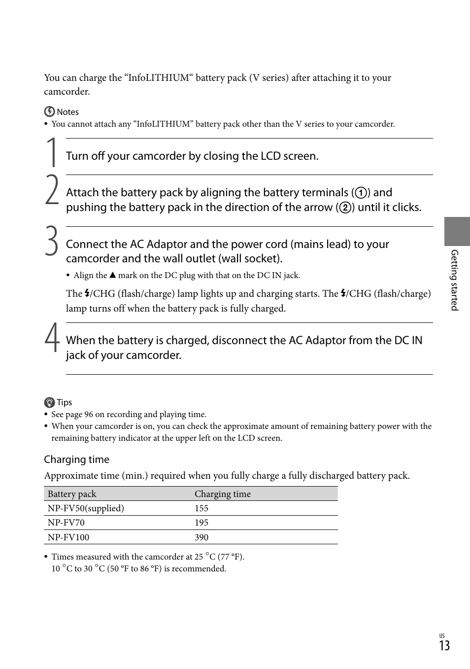 Sony HDR-CX300 User Manual | Page 13 / 119