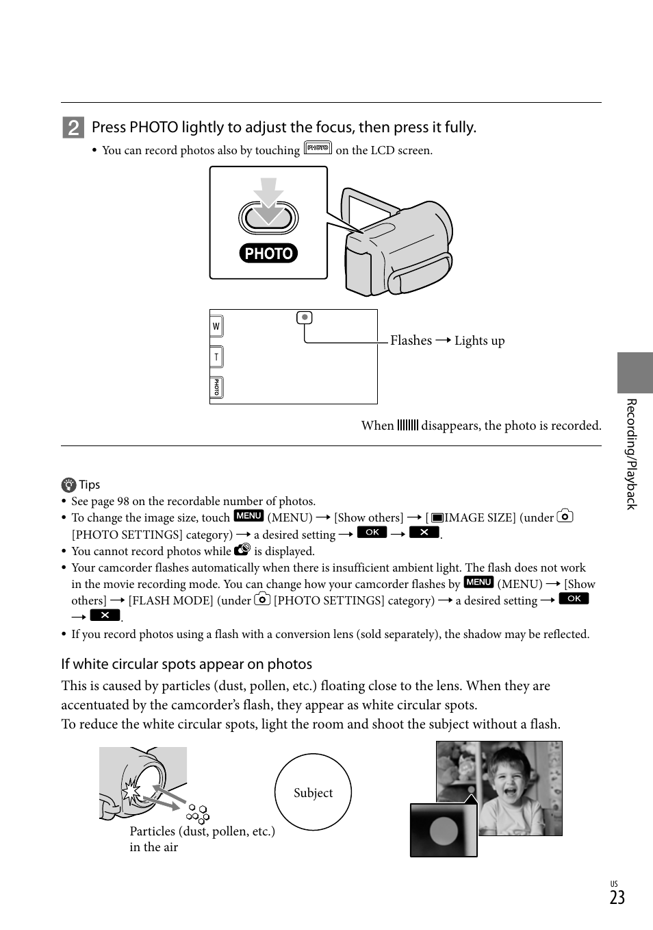 Sony HDR-CX300 User Manual | Page 23 / 119