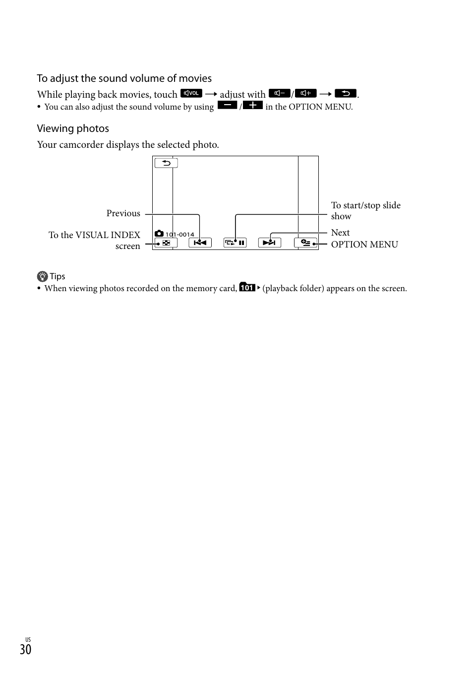 Sony HDR-CX300 User Manual | Page 30 / 119