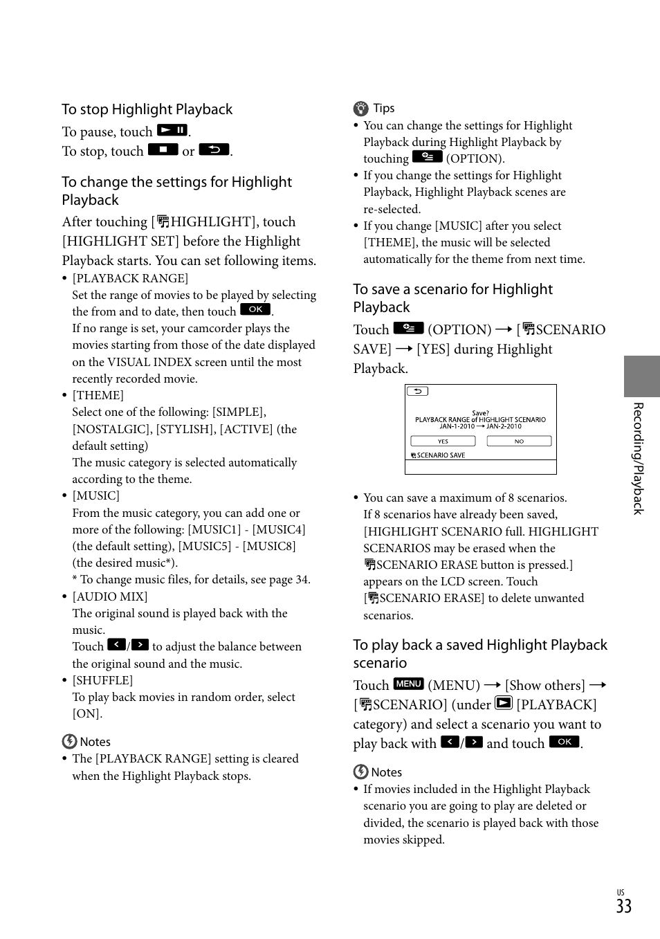 Sony HDR-CX300 User Manual | Page 33 / 119