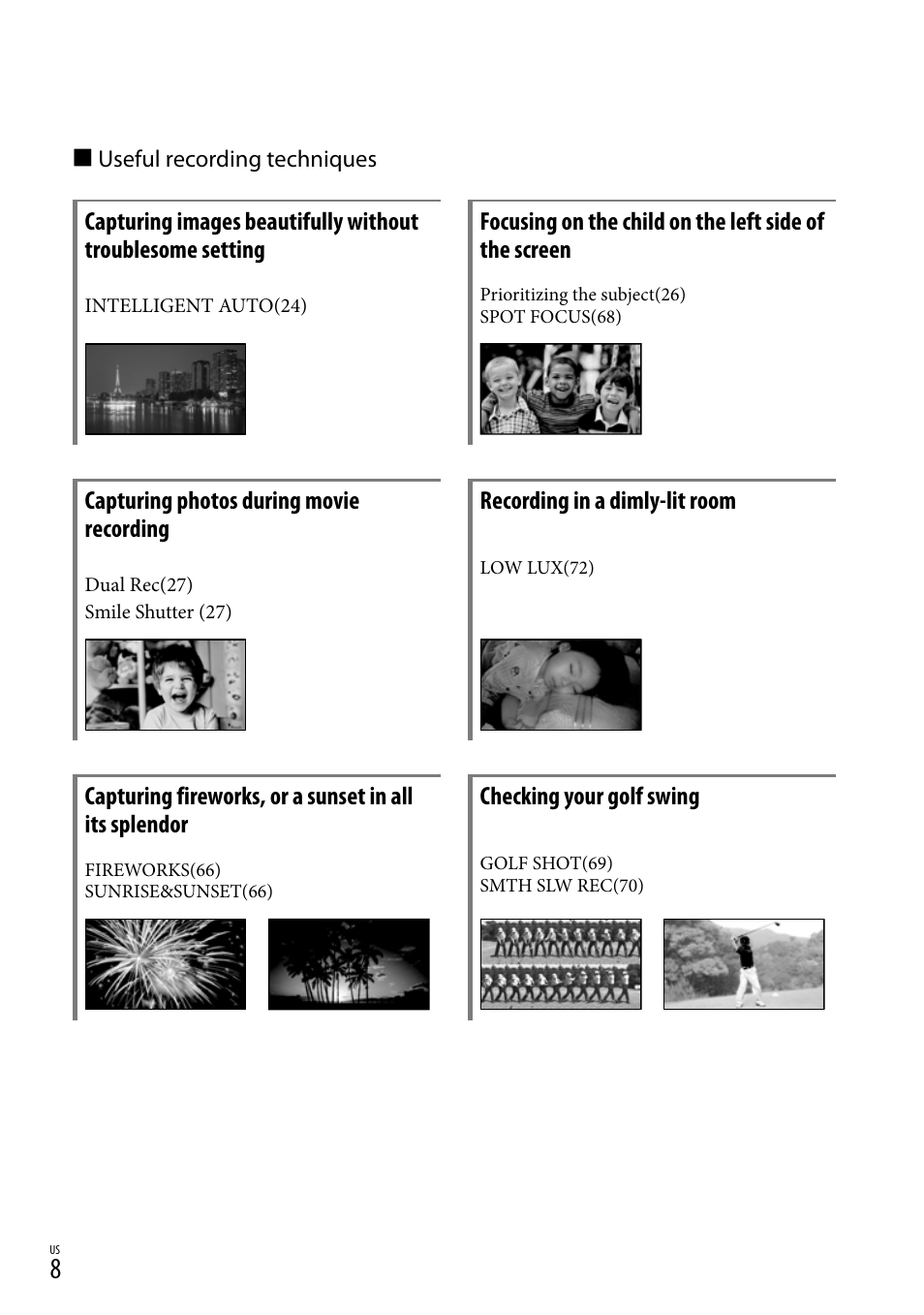 Sony HDR-CX300 User Manual | Page 8 / 119