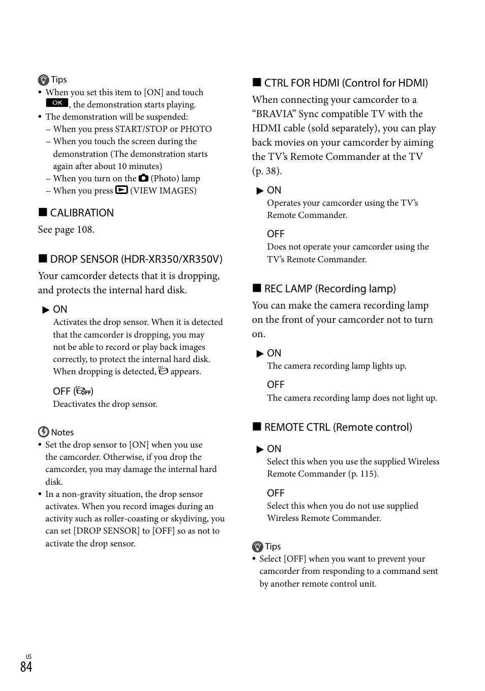 Sony HDR-CX300 User Manual | Page 84 / 119