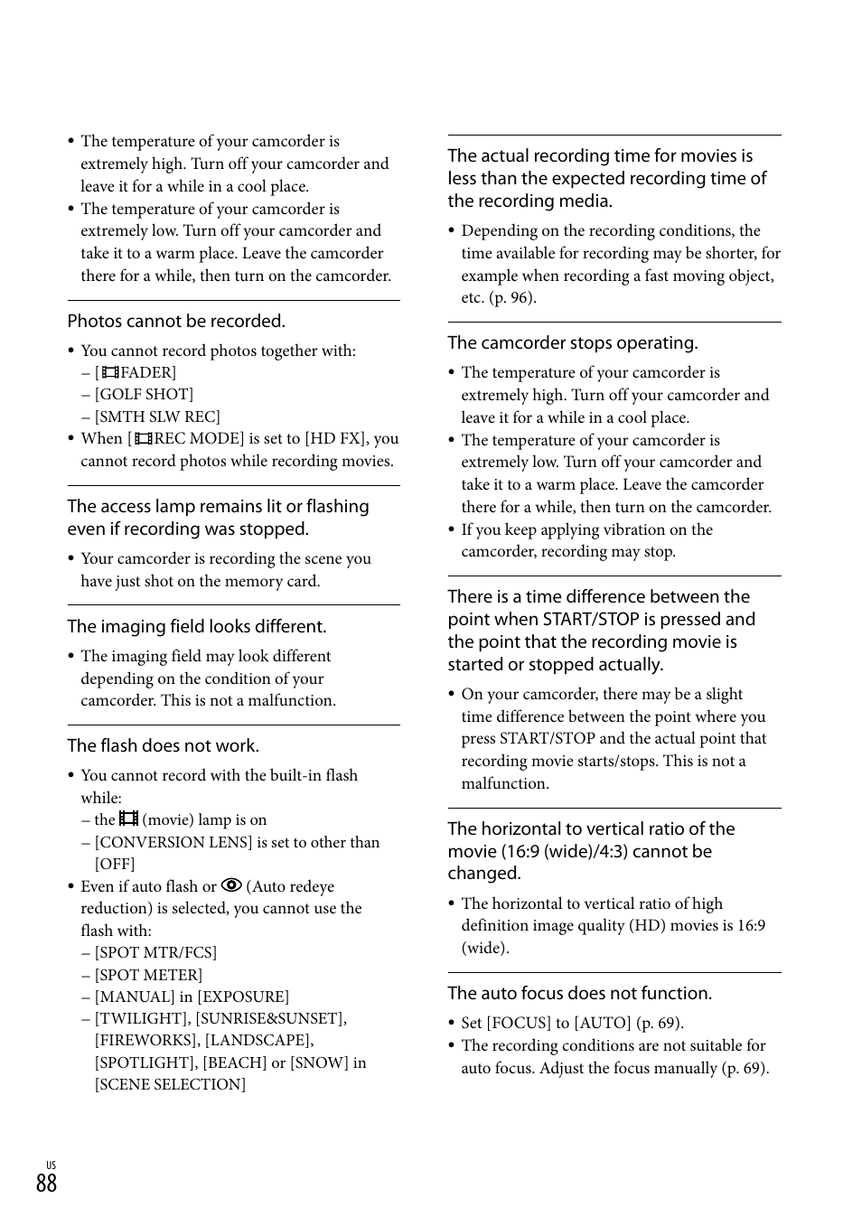 Sony HDR-CX300 User Manual | Page 88 / 119