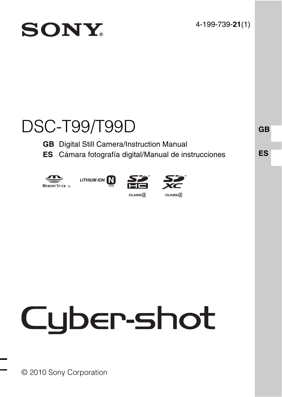 Sony DSC-T99 User Manual | 64 pages