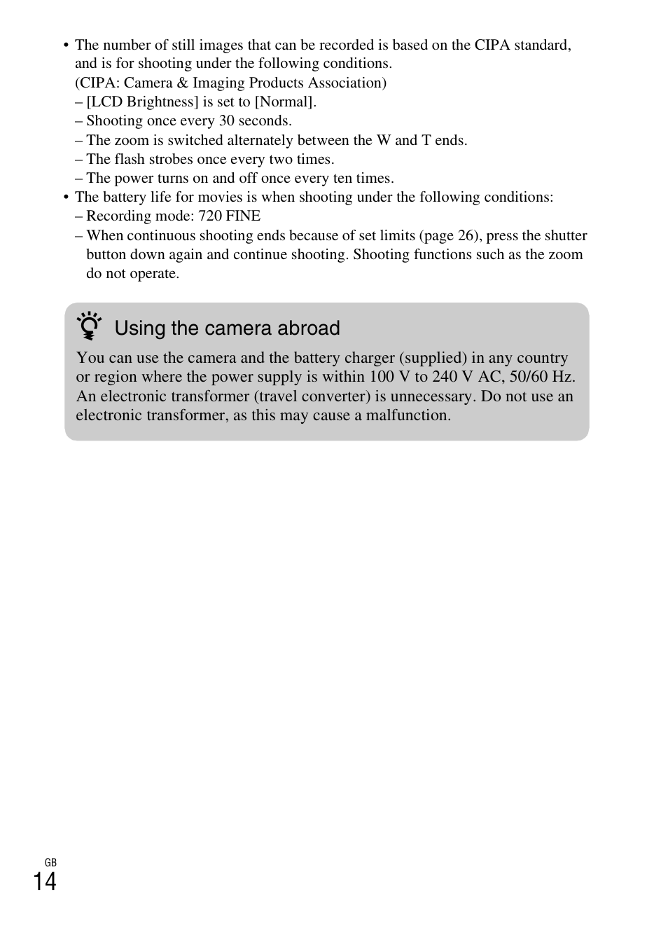 Using the camera abroad | Sony DSC-T99 User Manual | Page 14 / 64