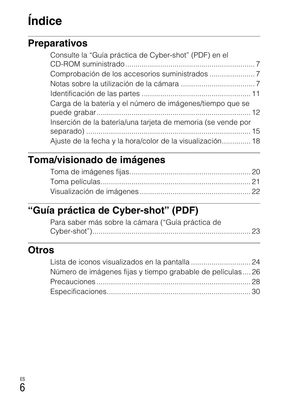 Índice | Sony DSC-T99 User Manual | Page 36 / 64
