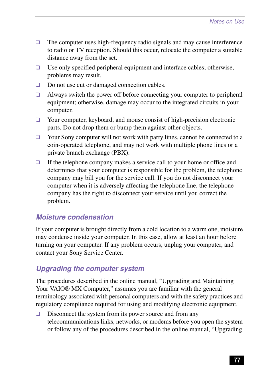 Sony PCV-MXS10 User Manual | Page 77 / 92