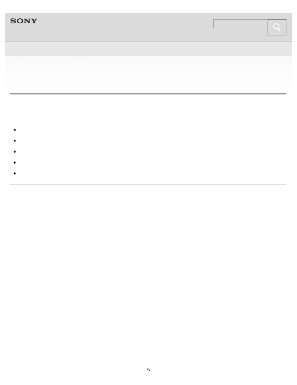 Table of contents for symptoms and possible causes, Details | Sony MDR-1RBT User Manual | Page 78 / 87