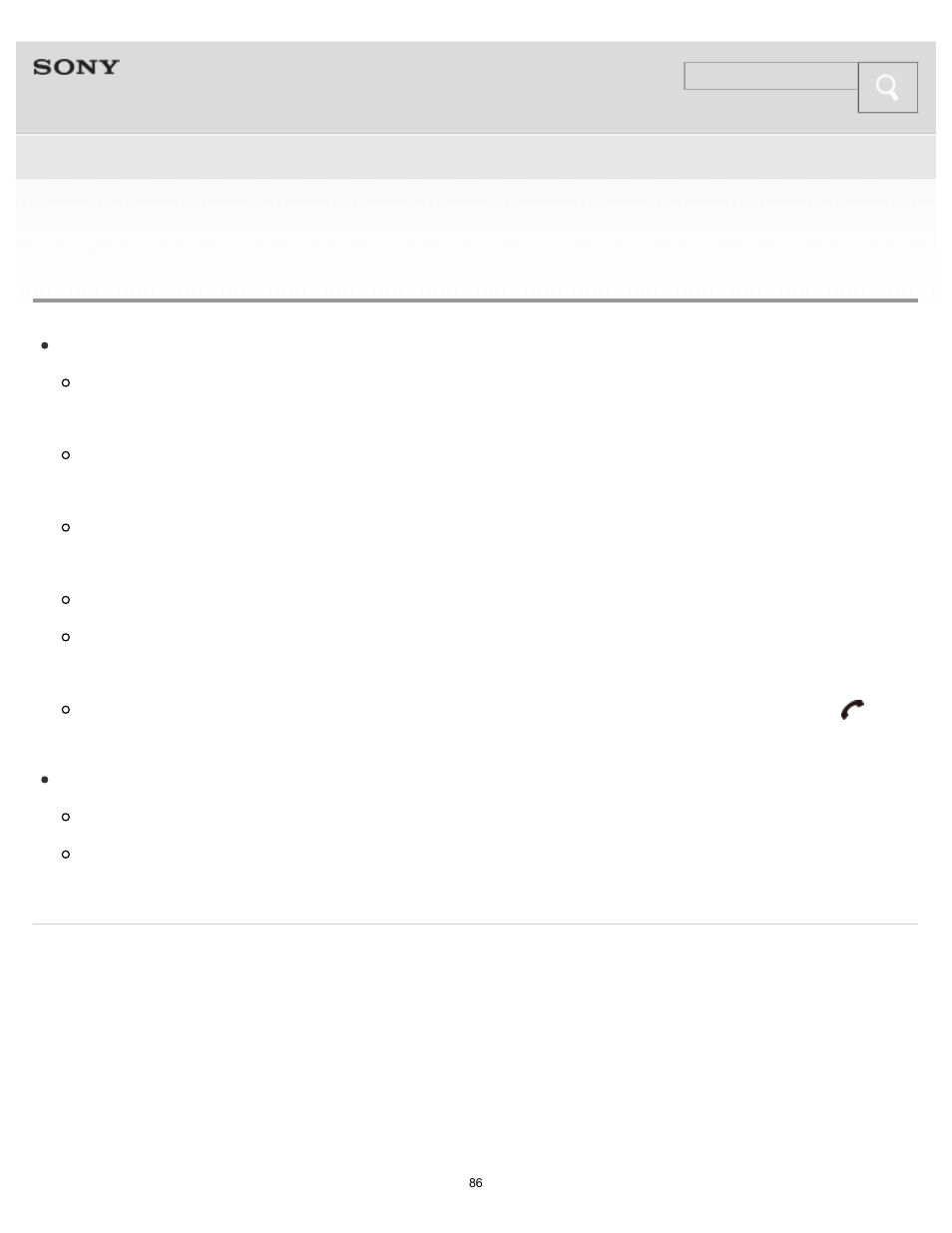 Phone calls | Sony MDR-1RBT User Manual | Page 86 / 87