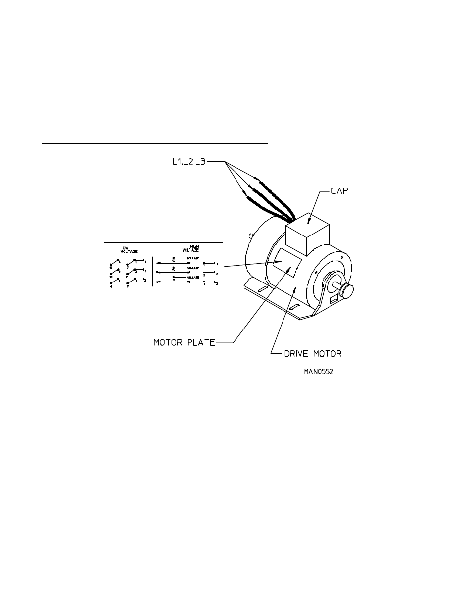 Section x technical information, A. motor plate (high and low voltage), Technical information | American Dryer Corp. ML-145 User Manual | Page 62 / 66