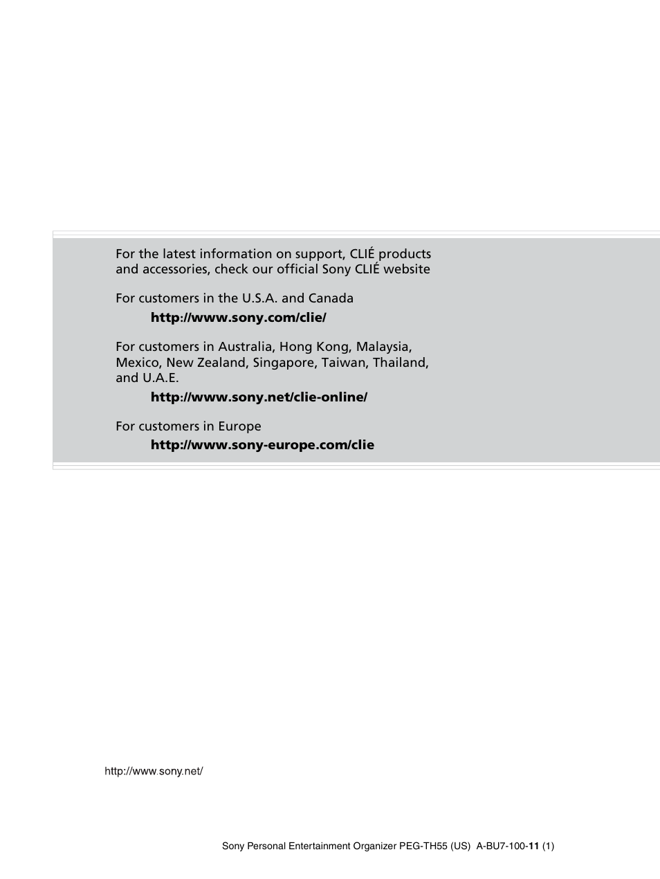 Sony PEG-TH55 User Manual | Page 60 / 60