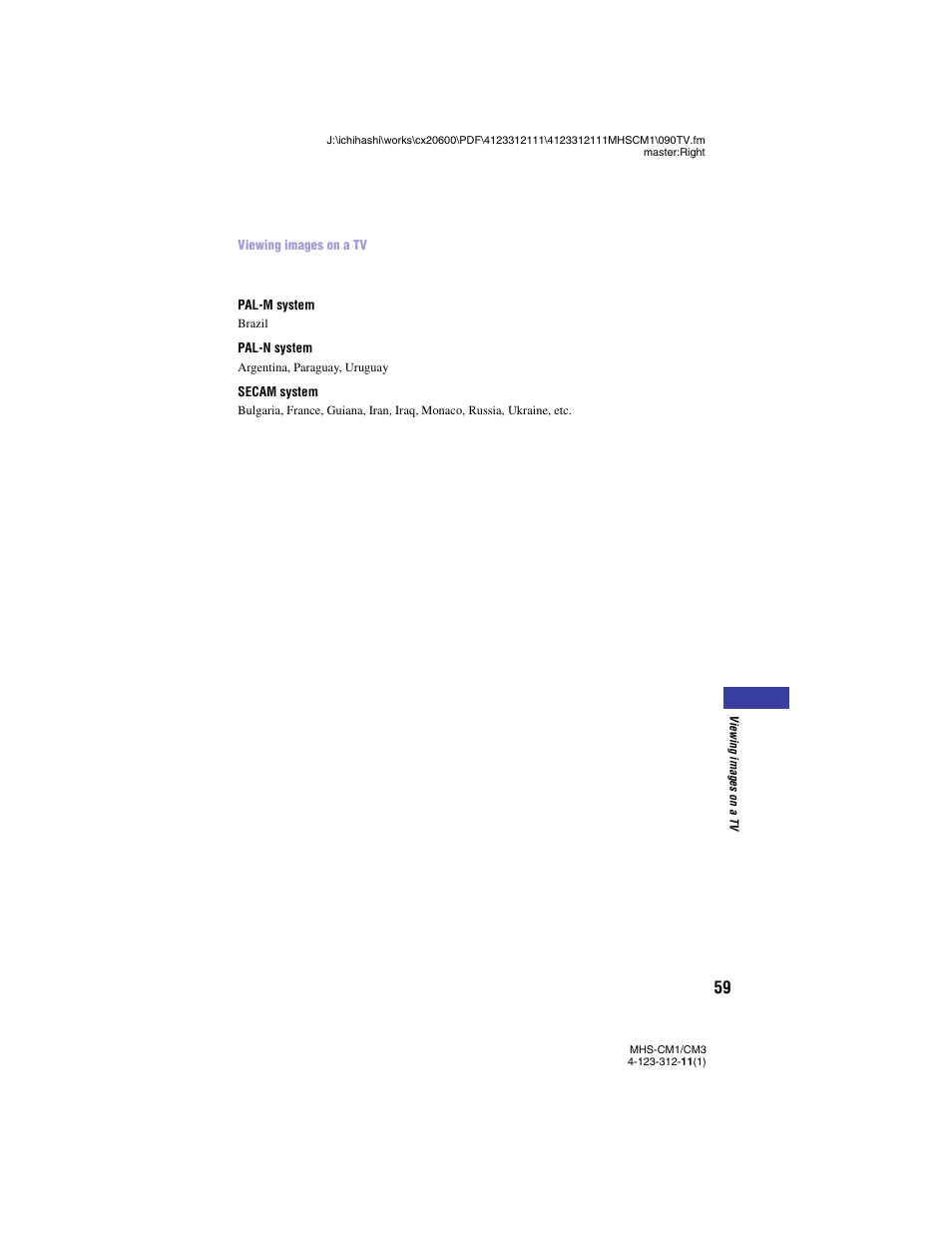 Sony MHS-CM1 User Manual | Page 59 / 75